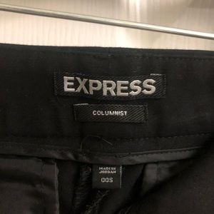 Express Columnist Black Skinny Ankle Dress Pant